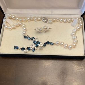 Necklace and earrings